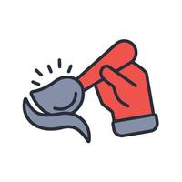 Painting icon. .Editable stroke.linear style sign for use web design vector
