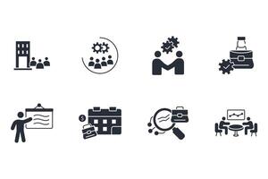 Work icon set..Editable stroke.linear style sign for use web vector