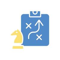 Strategy icon. .Editable stroke.linear style sign for use web vector