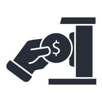 payment Editable stroke.linear style sign for use web design,logo.Symbol illustration. vector