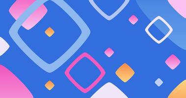 Blue abstract geometric background with shapes element. Rhombus and square pattern. Simple geometric background. Blue background vector