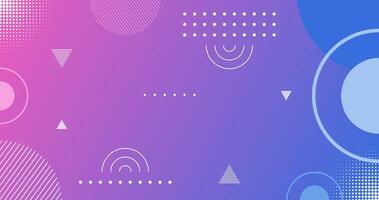 Creative and modern abstract background with gradient color and circles element. Blue, purple, and pink gradient background. . Modern geometric background vector