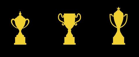 Simple Cup And Trophy Design, Icon And Symbol vector