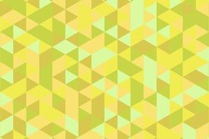 Vibrant Geometric Triangle Pattern in Shades of Yellow and Green vector