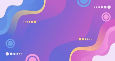Modern abstract background with lines, curve and circles element. Colorful gradient background. . Elegant shapes background vector