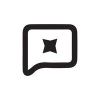Talk bubble icon set vector