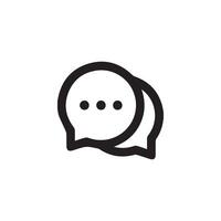 Comment chat message icon vector