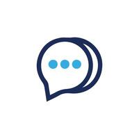 Chat icon.Line chat icons for flat design. Talk baloon icons. Chat speech bubble vector