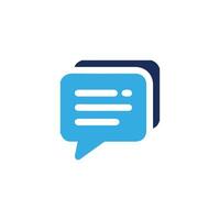 chat and comment icon. Line chat icons for flat design. Talk baloon icons. Chat speech bubble. vector