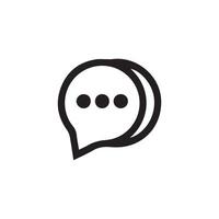 Chat icon, bubble speech icon for web, ui, and mobile apps vector