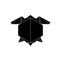 Turtles Shape Inspired by Origami Form, can use for Logo, Pictogram, Endangered Animals Figure, Website, Apps, or Graphic Design Element. vector