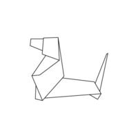 Dog Polygonal Lines, can use for Logo, Pictogram, Animal Figure, Website, Apps, or Graphic Design Element. Simple and Memorable. vector