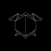 Turtles Polygonal Lines, can use for Logo, Pictogram, Endangered Animals Figure, Website, Apps, or Graphic Design Element. vector