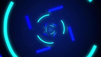 Neon Color Square and Circle Shape Animated Background video