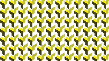 Geometric Abstract Pattern with Yellow and Black Elements on White Background vector