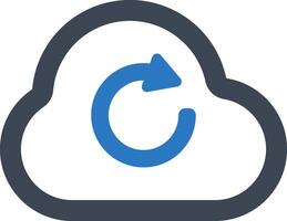 Data recovery icon vector