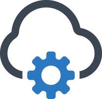 Data setting icon vector