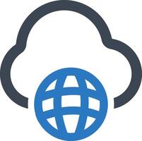 Global server icon vector