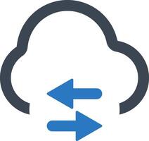 Data exchange icon vector