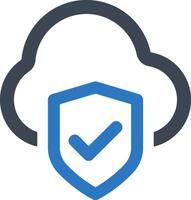 Data security icon vector