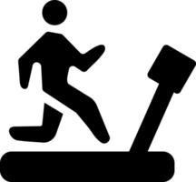 Running exercise icon vector
