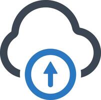 Data upload icon vector