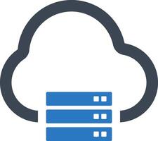 Data hosting icon vector