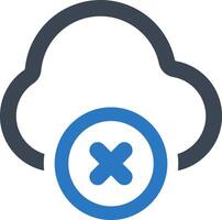 Data warning icon vector