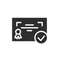 original license simple solid icon design good for web or mobile app vector