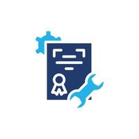 certificate of engineering colored icon design good for web or mobile app vector
