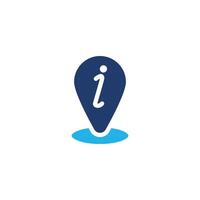 map pointer for information colored icon design good for web or mobile app vector
