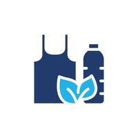 eco plastic colored icon design good for web or mobile app vector