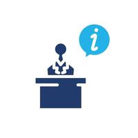 information desk colored icon design good for web or mobile app vector