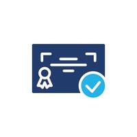 original license simple colored modern icon design good for web or mobile app vector