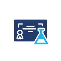 lab tested certificate colored icon design good for web or mobile app vector