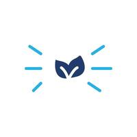 environmentally friendly with shine sign colored icon design good for web or mobile app vector