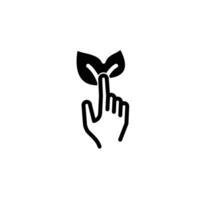 ecology friendly metaphore simpsolid icon design good for web or mobile apple vector