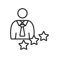 Expert icons isolated on White Background. Flat style design vector