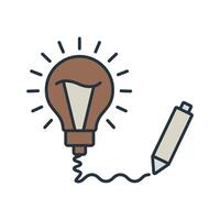 creativity icons collection. vector