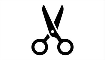 Minimalist Scissors Icon Illustration vector