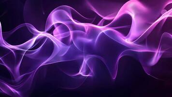 Slow motion of abstract waves. Smoke swirls gracefully in the air, creating an ethereal atmosphere. Abstract background. video