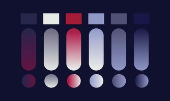 Web Gradient Color Palette vector