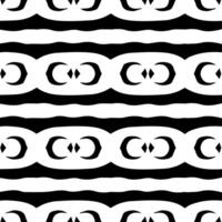 Two-tone mosaic composition with continuous motifs vector