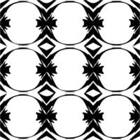 Abstract grayscale pattern featuring ornamental vector