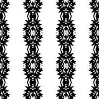 Black and white pattern featuring seamless transition vector