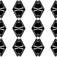 Black and white seamless design with geometric vector