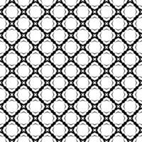 Black and white mosaic design featuring continuous motifs vector