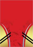 Red and Gold Dynamic Sports Background with Abstract Elements vector