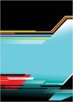 Glitch Effect Abstract Background with Cyan and Red Accents vector