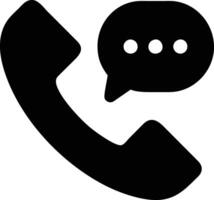 a call phone icon with a speech bubble vector